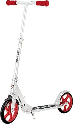 Promo π A5 Lux Kick Scooter - Large 8" Wheels, Foldable, Adjustable Handlebars, Lightweight, For Riders Up To 220 Lbs Red π - Image 9