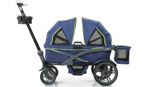 Discount π Anthem 2 Double Wagon Stroller, All-Terrain Collapsible Wagon With Canopy For Kids, 2 Seater (Sand & Sea) π₯° - Image 8