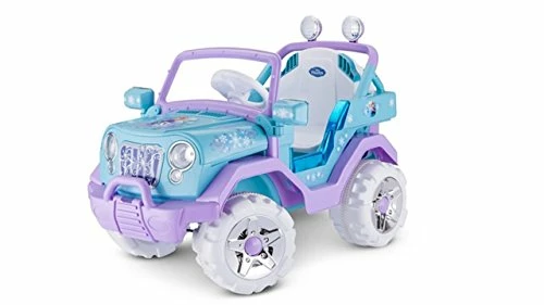 New π Disney Frozen Kids 4x4 Ride On Toy, 6 Volt, Kids 3-5 Years Old, Max Weight 55 Lbs, Single Rider, Battery And Charger Included, Blue Mickey Roadste π