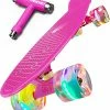 Best Pirce 🔥 Skateboard For Kids Ages 6-12 - 22 Inch Kids Skateboard For Girl Boy Skate Board For Kids 8-12 - Mini Skateboards For Kids Mini Cruiser Skateboards For Kids 4-6 - Girl Skateboard For Kids Beginners 12 Led Tricolores 2 😉