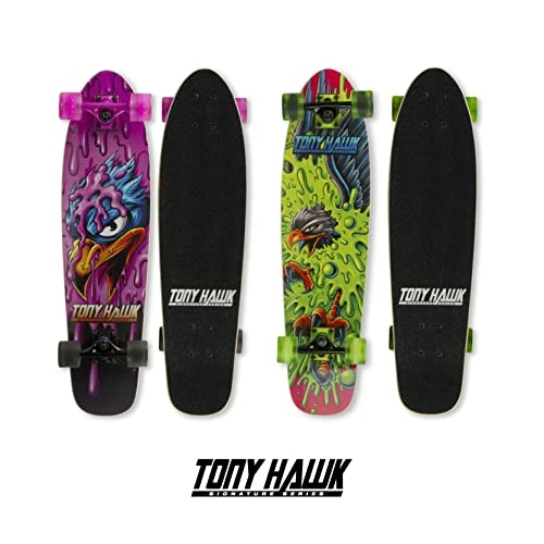 Cheapest ⌛ Tony Hawk 31" Complete Cruiser Skateboard, 9-Ply Maple Deck Skateboard For Cruising, Carving, Tricks And Downhill Pink Haw ⭐ - Image 5