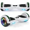 Coupon 🧨 Hoverboard, 6.5" Self Balancing Scooter Hover Board With Bluetooth Wheels LED Lights For Kids Adults A001 Black 👍