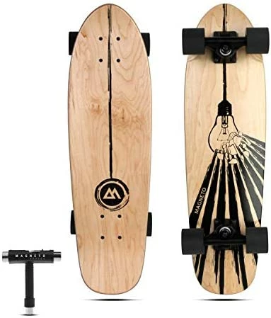 Discount ✔️ Mini Cruiser Skateboard Cruiser | 27.5" X 7.5" | Short Board | Canadian Maple Deck - Designed For Kids, Teens And Adults Bamb ❤️ - Image 10