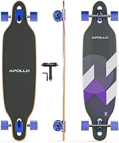Cheapest π POLLO Longboard Skateboards - Premium Long Boards For Adults, Teens And Kids. Cruiser Long Board Skateboard. Drop Through Longboards Made Of Bamboo & Fiberglass - High-Speed Bearings & T-Tool Weird π - Image 10