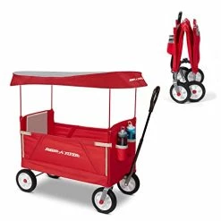 Deals 💯 3 In 1 Off-Road EZ Fold Wagon With Canopy, Red Folding Wagon 👏