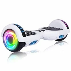 Deals 🔔 Hoverboard For Kids Ages 6-12, With Built-in Bluetooth Speaker And 6.5" Colorful Lights Wheels, Safety Certified Self Balancing Scooter Gift For Kids Plating Blue 🥰
