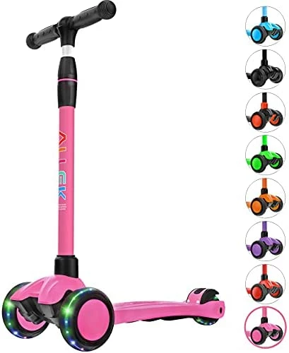 Best reviews of β Kick Scooter B03, Lean 'N Glide 3-Wheeled Push Scooter With Extra Wide PU Light-Up Wheels, Any Height Adjustable Handlebar And Strong Thick Deck For Children From 3-12yrs (Rose Pink) π€© - Image 13