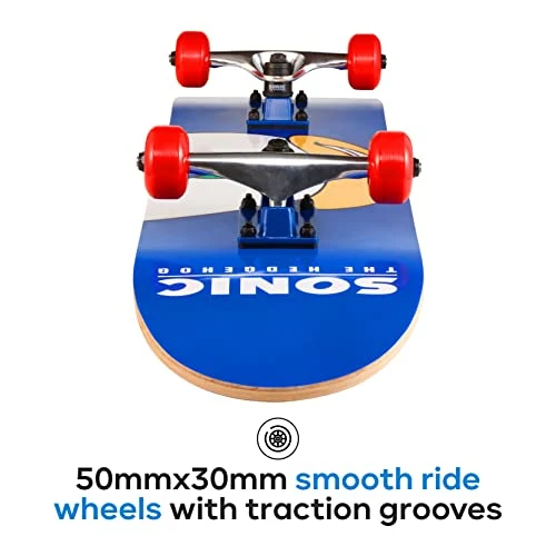 Wholesale π Sonic The Hedgehog Character Skateboards - Cruiser Skateboard With ABEC 5 Bearings, Durable Deck, Smooth Wheels (Choose From Sonic, Knuckles, Tails Or Sonic & Friends) 𧨠- Image 3