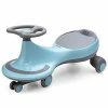 Budget 🔔 Wiggle Car For Kids, Swing Car With LED Flashing Wheels, No Batteries, Gears Or Pedals, Uses Twist, Turn, Wiggle Movement To Steer, Ride-on Toy For Boys Girls 3 Year Old And Up (Blue) 🥰