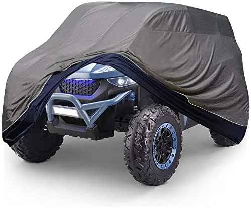 Hot Sale π Large Kids Ride-On Truck Toy Car Cover,Heavy Duty 600D Electric Jeep Power Wheels Cover Waterproof All Weather -Jeep Power Wheels Cover, Water-Resistant For Outdoor,55" L X 34" W X 34" H Grey And Blue π - Image 8