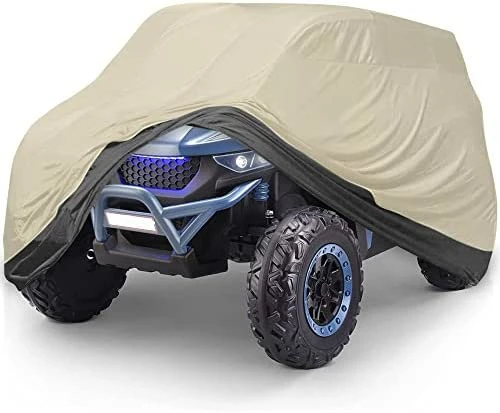 Hot Sale π Large Kids Ride-On Truck Toy Car Cover,Heavy Duty 600D Electric Jeep Power Wheels Cover Waterproof All Weather -Jeep Power Wheels Cover, Water-Resistant For Outdoor,55" L X 34" W X 34" H Grey And Blue π - Image 9
