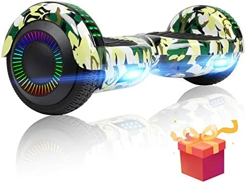 Coupon 𧨠Hoverboard, 6.5" Self Balancing Scooter Hover Board With Bluetooth Wheels LED Lights For Kids Adults A001 Black π - Image 13