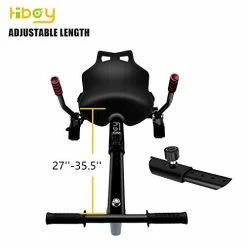 Cheap 👍 HC-01 Hoverboard Kart Seat Attachment Accessory For 6.5" 8" 10" Two Wheel Self Balancing Scooter Black 👏