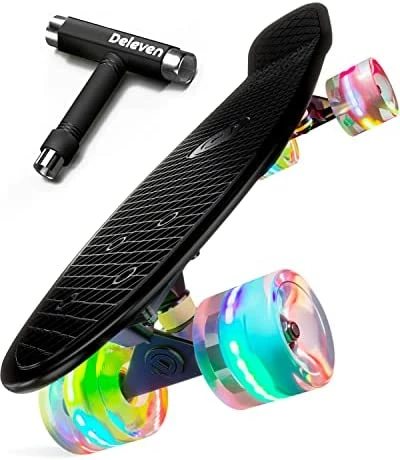 Best Pirce π₯ Skateboard For Kids Ages 6-12 - 22 Inch Kids Skateboard For Girl Boy Skate Board For Kids 8-12 - Mini Skateboards For Kids Mini Cruiser Skateboards For Kids 4-6 - Girl Skateboard For Kids Beginners 12 Led Tricolores 2 π - Image 7