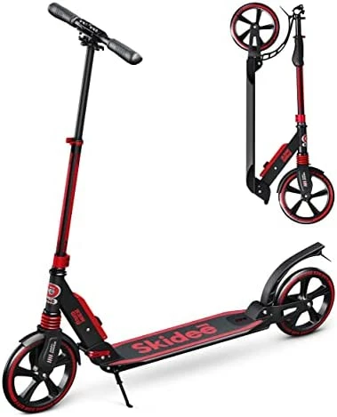 Best deal π Scooter For Kids Ages 6-12 - Scooters For Teens 12 Years And Up - Adult Scooter With Anti-Shock Suspension - Scooter For Kids 8 Years And Up With 4 Adjustment Levels Handlebar Up To 41 Inches High Street Art π - Image 11