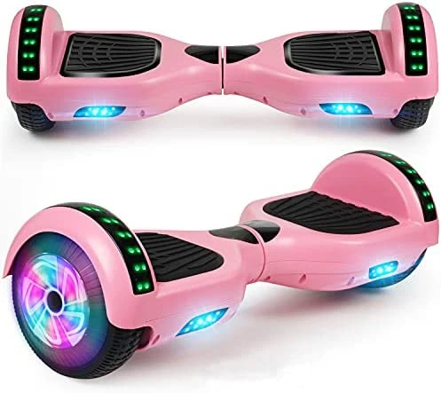 Coupon 𧨠Hoverboard, 6.5" Self Balancing Scooter Hover Board With Bluetooth Wheels LED Lights For Kids Adults A001 Black π - Image 12
