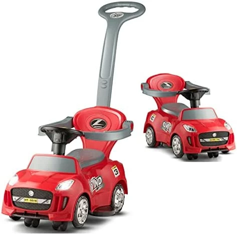 Cheapest π₯° Push Cars For Toddlers, 3-in-1 Kids Toy Car Stroller With Push Handle & Detachable Guardrail, Sound & Lights, Under Seat Storage, Foot-to-Floor Ride On Push Car For Boys Girls (Pink) π - Image 9