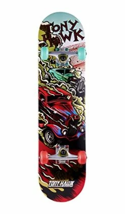 Top 10 🥰 Tony Hawk 31 Inch Skateboard, Tony Hawk Signature Series 3, Metallic Graphics & 9-Ply Maple Deck Skateboard For Cruising, Carving, Tricks And Downhill Multicolo ❤️