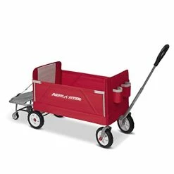 Outlet 🌟 3-in-1 Folding Wagon With Cooler Caddy For Kids, Garden & Cargo (Amazon Exclusive) 🌟