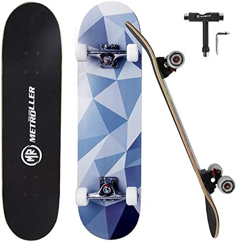 Brand new 𧨠Skateboards For Beginners,31 X 8 Complete Standard Skate Boards For Girls Boys, 7 Layer Canadian Maple Double Kick Concave Skateboard For Kids Youth Teens Adults π - Image 8