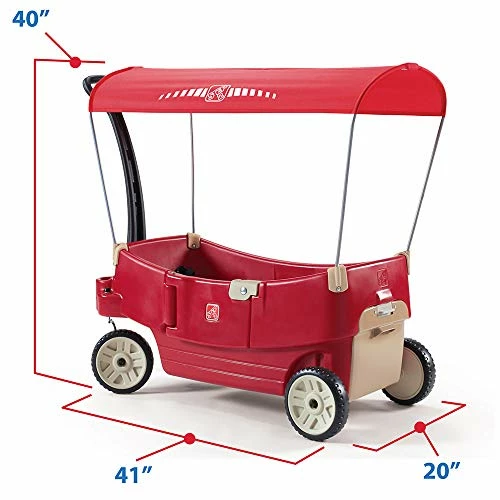 Deals π All Around Canopy Wagon, Red β - Image 3