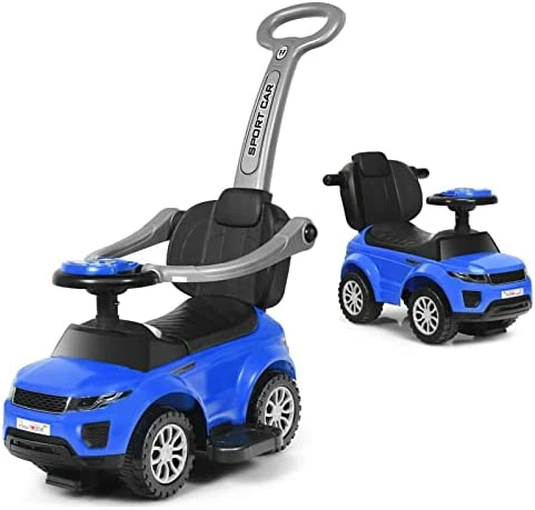 Cheapest π₯° Push Cars For Toddlers, 3-in-1 Kids Toy Car Stroller With Push Handle & Detachable Guardrail, Sound & Lights, Under Seat Storage, Foot-to-Floor Ride On Push Car For Boys Girls (Pink) π - Image 8