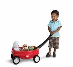 Best deal 😉 ' Wagon – Red And Black, Indoor And Outdoor Play, Easy Assembly, Made Of Tough Plastic Inside And Out, Handle Folds For Easy Storage | Kids 18 😉