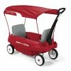 New 😍 Deluxe Family Wagon With Canopy, Plastic Red Wagon, For Ages 1.5+ 🔔