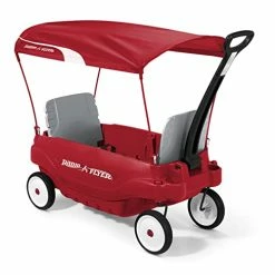 New 😍 Deluxe Family Wagon With Canopy, Plastic Red Wagon, For Ages 1.5+ 🔔