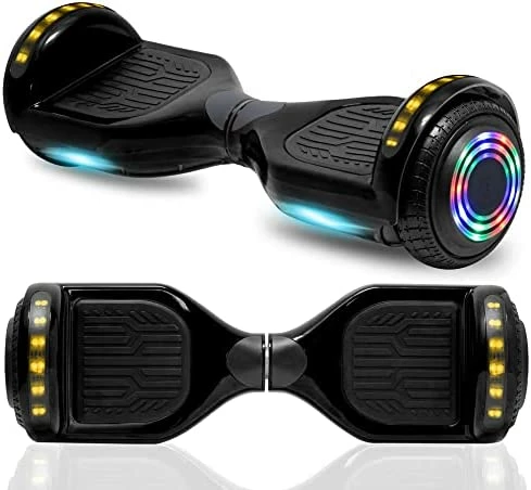 Discount π₯ Newest Generation Electric Hoverboard Dual Motors Two Wheels Hoover Board Smart Self Balancing Scooter With Built-in Bluetooth Speaker LED Lights For Adults Kids Gift Black π - Image 4