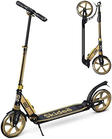 Best deal π Scooter For Kids Ages 6-12 - Scooters For Teens 12 Years And Up - Adult Scooter With Anti-Shock Suspension - Scooter For Kids 8 Years And Up With 4 Adjustment Levels Handlebar Up To 41 Inches High Street Art π - Image 10