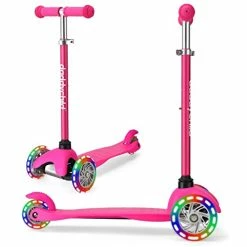 Outlet ⭐ 3 Wheel Scooters For Kids, Kick Scooter For Toddlers 3-8 Years Old, Boys And Girls Scooter With Light Up Wheels, Mini Scooter For Children Green2 ✔️