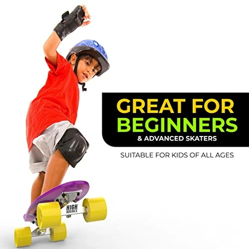 Deals π Skateboard 22-inch Complete - Retro Mini Cruiser For Kids Boys Girls, ABEC 7 Bearings And PU Wheels βοΈ - Image 3