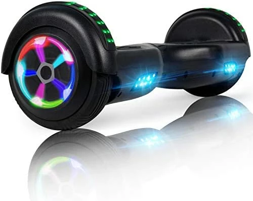 Coupon 𧨠Hoverboard, 6.5" Self Balancing Scooter Hover Board With Bluetooth Wheels LED Lights For Kids Adults A001 Black π - Image 5