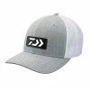 Top 10 👏 Daiwa Fishing Cap Trucker Embroidered Grey And White Logo 👏