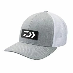 Top 10 👏 Daiwa Fishing Cap Trucker Embroidered Grey And White Logo 👏