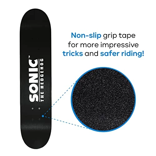 Wholesale π Sonic The Hedgehog Character Skateboards - Cruiser Skateboard With ABEC 5 Bearings, Durable Deck, Smooth Wheels (Choose From Sonic, Knuckles, Tails Or Sonic & Friends) 𧨠- Image 2