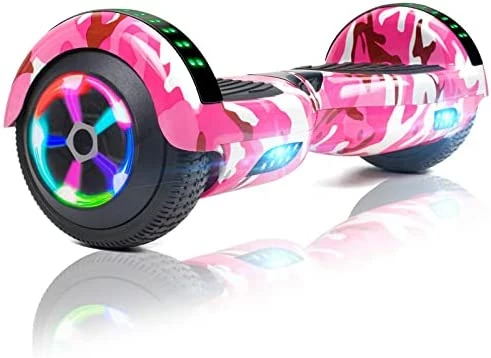 Coupon 𧨠Hoverboard, 6.5" Self Balancing Scooter Hover Board With Bluetooth Wheels LED Lights For Kids Adults A001 Black π - Image 14
