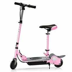 Flash Sale π E120 Electric Scooter With Seat For Kids Ages 6-12, 60 Mins Long Battery Life, Removable Seat 2 Riding Styles, 155lbs Max Load Pink π―
