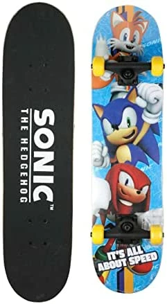 Wholesale π Sonic The Hedgehog Character Skateboards - Cruiser Skateboard With ABEC 5 Bearings, Durable Deck, Smooth Wheels (Choose From Sonic, Knuckles, Tails Or Sonic & Friends) 𧨠- Image 8