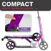 Deals 🧨 Scoota Professional Scooter For Ages 6+, Teens & Adults I Lightweight & Big Sturdy Wheels For Kids, Teen And Adults. A Foldable Kick Scooter For Indoor & Outdoor Fun. Great Gift & Toy. Up To 264 Lbs Glacier Blue 🔔