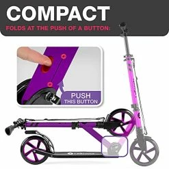 Deals 🧨 Scoota Professional Scooter For Ages 6+, Teens & Adults I Lightweight & Big Sturdy Wheels For Kids, Teen And Adults. A Foldable Kick Scooter For Indoor & Outdoor Fun. Great Gift & Toy. Up To 264 Lbs Glacier Blue 🔔