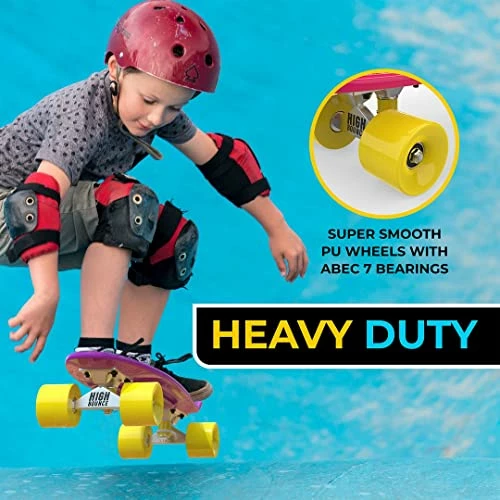 Deals π Skateboard 22-inch Complete - Retro Mini Cruiser For Kids Boys Girls, ABEC 7 Bearings And PU Wheels βοΈ - Image 4