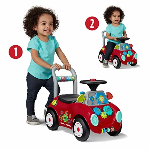 Best reviews of π Busy Buggy, Sit To Stand Toddler Ride On Toy, Ages 1-3, Red Kids Ride On T π