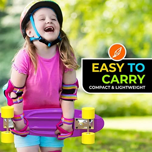 Deals π Skateboard 22-inch Complete - Retro Mini Cruiser For Kids Boys Girls, ABEC 7 Bearings And PU Wheels βοΈ - Image 2