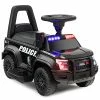Cheap 🎉 Lectric Ride On Push Car, Battery Powered Ride On Police Car W/Megaphone, Lights, Siren, Under Seat Storage, Cop Foot-to-Floor Sliding Push Cars For Toddler, Gift For Boys Girls(Black) 😉