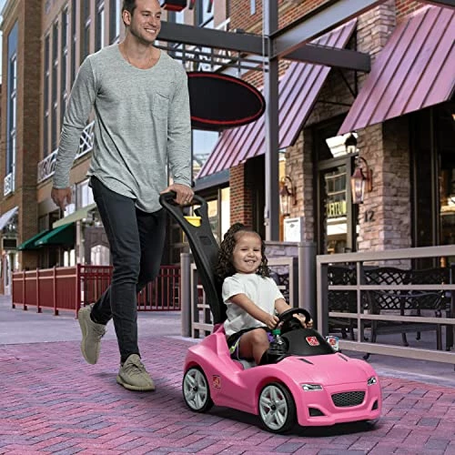 Promo π Whisper Ride Cruiser Push Car, Pink βοΈ - Image 4