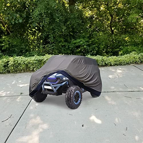 Hot Sale π Large Kids Ride-On Truck Toy Car Cover,Heavy Duty 600D Electric Jeep Power Wheels Cover Waterproof All Weather -Jeep Power Wheels Cover, Water-Resistant For Outdoor,55" L X 34" W X 34" H Grey And Blue π - Image 5