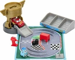 Deals 😍 D Pixar Cars Toys, Mini Racers On-The-Go Piston Cup Race Playset With Mini Vehicle, Accessories And Portable Case, Toy Gift For Kids​ 🥰