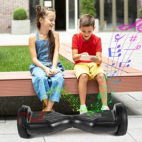 Buy π Hoverboard,6.5" Two-Wheel Self-Balancing Hover Board With Bluetooth Speakers And Fashion LED Lights For Kids A1-black (no Led) π - Image 6